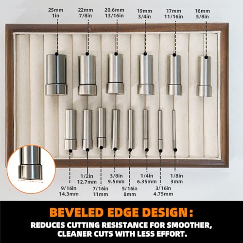 GEMKIT HH-CS02 13-Piece Round Disc Cutter Set, 1/4 to 3-3/8 Inch application