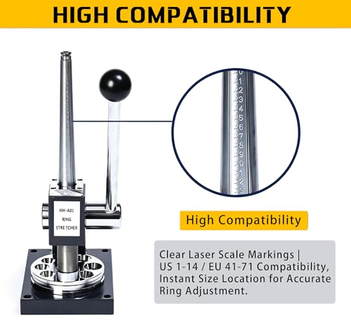 GEMKIT HH-A01 Professional Ring Stretcher and Reducer, US Sizes 1–14 - product detail 7