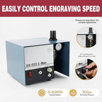 GEMKIT Professional Pneumatic Engraving Machine Single-Head with Complete Accessories Kit High Speed Jewelry Engraver Tool for Metal, Wood, Glass Precision Air-Powered Engraving Pen for DIY Crafting HH-E03 - product detail 3