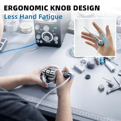 GEMKIT Medium Handpiece for Jewelry Engraving, Compatible GRS 2024, Precision Impact for Shading/Bulino/Polishing/Drilling, Heat-Treated Stainless Steel, 6.0/6.3mm QC Tips, HH-GHP01 application