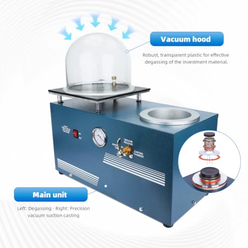 GEMKIT HH-CM01 2L Vacuum Casting Machine with 3 CFM Pump, 110V - product detail 6