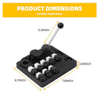GEMKIT 27-Piece Ring Bending Tool Kit, 12-22mm Round & 60/90° Square Dies, Nylon Protective Molds, Multi-Scale Ring Sizer US/EU/UK/FR, Polishing Accessories for Jewelry Making | Model HH-B05L - product detail 6