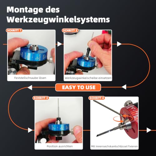GEMKIT Sharpening Angle Device,Sharpener Angler for Jewelry Engraving Machine,Precise Graver Engraving Grinding Machine for Sharpening Knives, Chisels, Woodworking - Metal Engraver Accessories,HH-DA01 - product detail 4