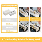 GEMKIT Ring Bender Tool - Dual-Mold (Steel & Nylon) with 4 Sizes, Professional Jewelry Making Tool for Gold Silver Brass Copper HH-BT01 - product detail 6