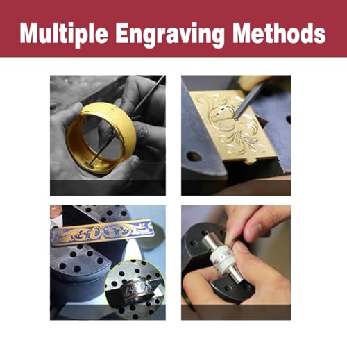 GEMKIT Professional Pneumatic Engraving Machine Single-Head with Complete Accessories Kit High Speed Jewelry Engraver Tool for Metal, Wood, Glass Precision Air-Powered Engraving Pen for DIY Crafting HH-E03 - product detail 6