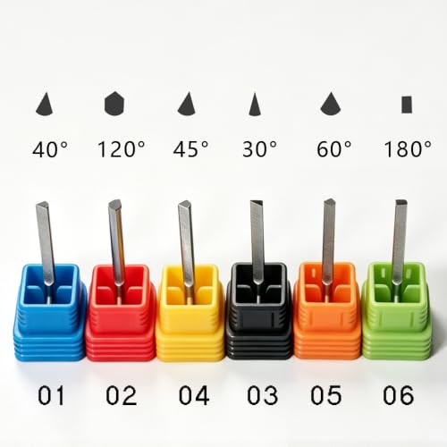 GEMKIT AT Engraving Tool Kit for Jewelry Pneumatic Engraving Machine, 2.35mm Shank, Multi-Angle Gravers for Fine & Accurate Work, Easy Replaceable, HH-ATG01 - product detail 5