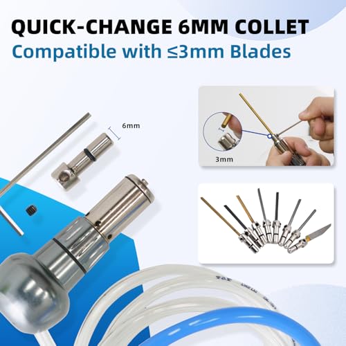 GEMKIT Medium Handpiece for Jewelry Engraving, Compatible GRS 2024, Precision Impact for Shading/Bulino/Polishing/Drilling, Heat-Treated Stainless Steel, 6.0/6.3mm QC Tips, HH-GHP01 - product detail 5