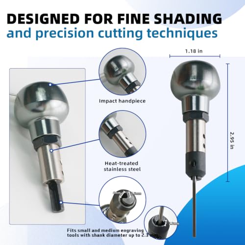 GEMKIT Triangle Handpiece for Jewelry Engraving, Compatible with G01/G02/E04/AGM01 Engraving Machines, Easy Head Swap, Ergonomic Triangular Grip, Compact & Durable, HH-GHP02 - product detail 3