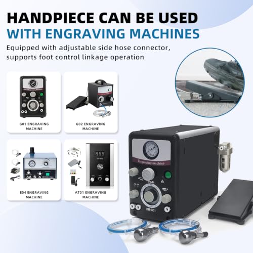 GEMKIT Triangle Handpiece for Jewelry Engraving, Compatible with G01/G02/E04/AGM01 Engraving Machines, Easy Head Swap, Ergonomic Triangular Grip, Compact & Durable, HH-GHP02 detail
