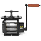 GEMKIT HH-RM01A 110mm Manual Combination Jewelry Rolling Mill, 4:1 Gear Ratio - main product image