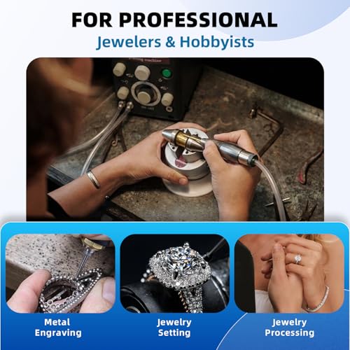 GEMKIT Big Handpiece for Jewelry Engraving, Heavy-Duty Impact Handpiece with 6.0mm QC Tip Sizer, Secure Grip for Deep Cutting & Large Area Engraving, Compatible with Engraving Machines, HH-GHP04 - product detail 6