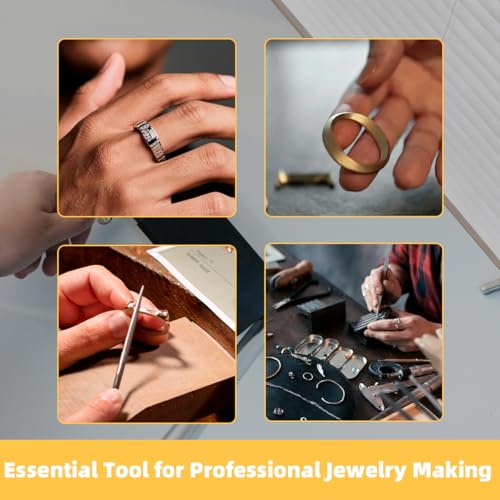 GEMKIT Ring Bender Tool - Dual-Mold (Steel & Nylon) with 4 Sizes, Professional Jewelry Making Tool for Gold Silver Brass Copper HH-BT01 - product detail 7