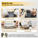 GEMKIT Jump Ring Maker with 20 Mandrels and Cutting Attachment, 2.5-12mm Manual Ring Bender and Coil Winding Tool for Jewelry Making, HH-B06 - product detail 6