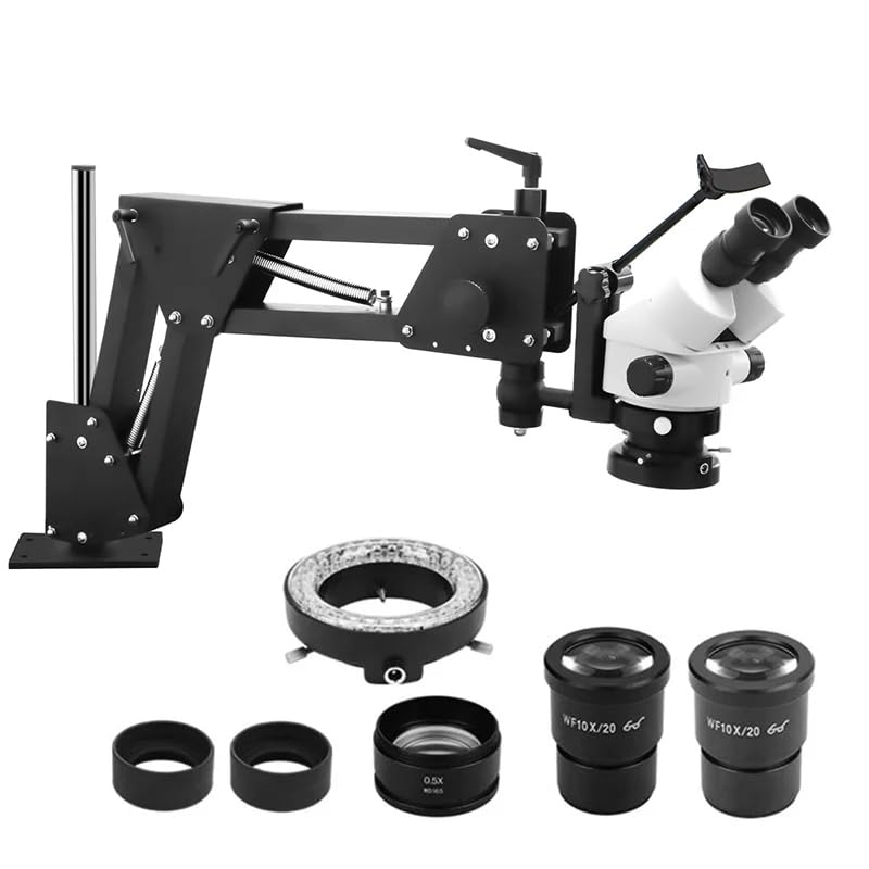 GEMKIT HH-MS01A Binocular Stereo Jewelry Microscope, 7X–45X