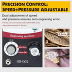 GEMKIT Pneumatic Jewelry Engraver Machine, 400-8000 RPM Manually Adjustable Rotational Speed for Jewelry Making Metal Processing Pneumatic Impact Engraver HH-G02 - product detail 4