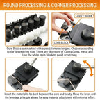 GEMKIT Professional Ring Bending Tool Kit, Heavy Duty Jewelry Former for Spoon Rings, Steel and Nylon Dies with Mandrel, Sizer and Adjustment Accessories, Black, HH-SE02 - product detail 4