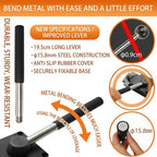GEMKIT Professional Ring Bending Tool Kit, Heavy Duty Jewelry Former for Spoon Rings, Steel and Nylon Dies with Mandrel, Sizer and Adjustment Accessories, Black, HH-SE02 - product detail 3