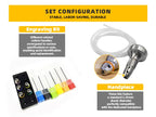 GEMKIT Dual-Handpiece Air-Free Pneumatic Engraving Machine for Jewelry, Built-in Compressor, 2 Pneumatic Handpieces + Micromotor, 3-in-1 Engraving/Polishing/Drilling, HH-AT03 - product detail 5