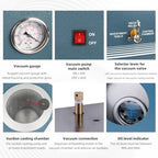 GEMKIT HH-CM01 2L Vacuum Casting Machine with 3 CFM Pump, 110V - product detail 5