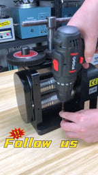 GEMKIT HH-RM01A 110mm Manual Combination Jewelry Rolling Mill, 4:1 Gear Ratio - product detail 7