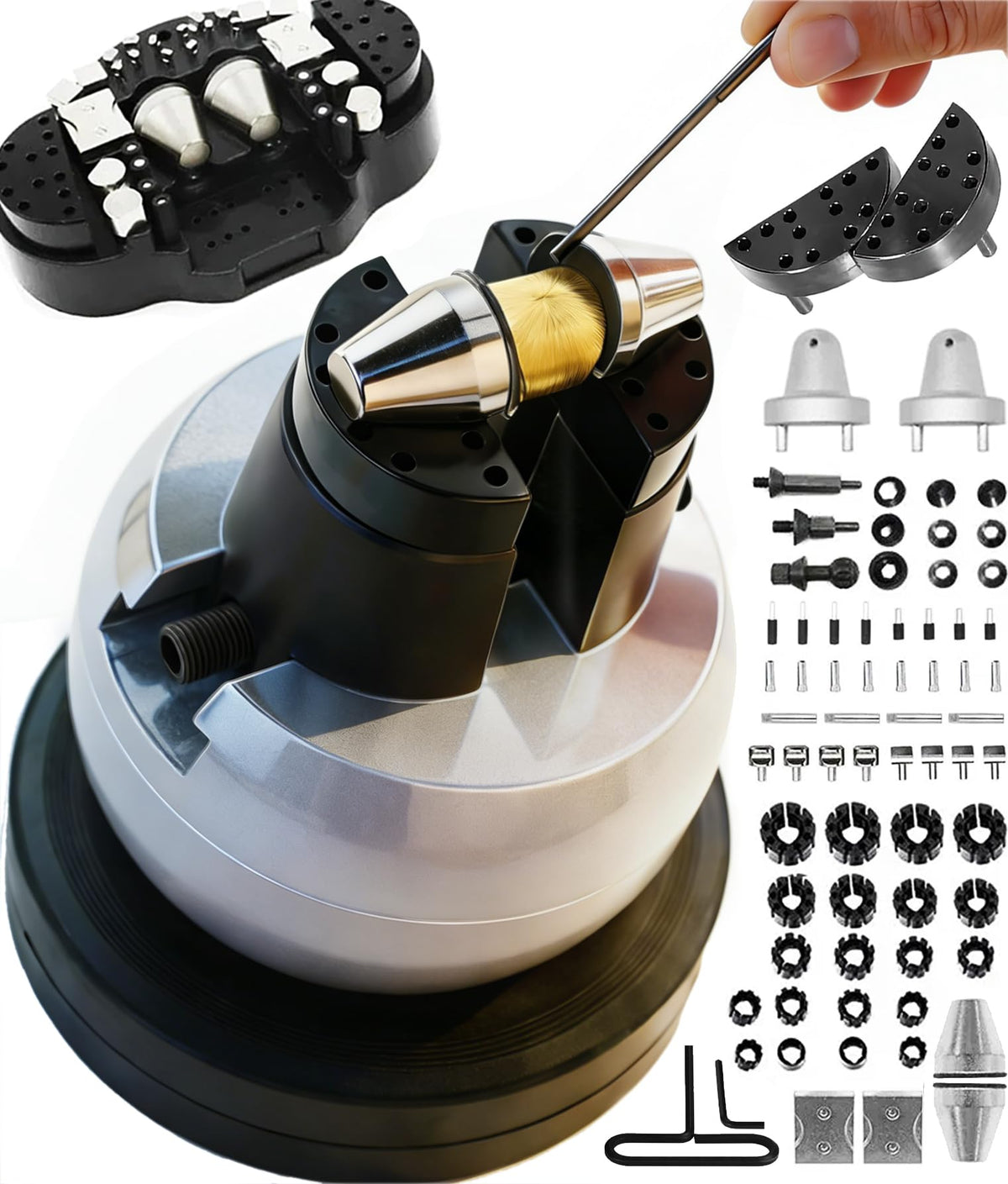 GEMKIT HH-A03C 3.74-Inch Heavy-Duty Jewelry Ball Vise - main product image