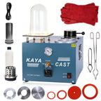 GEMKIT 2L Vacuum Casting Machine - Gold Melting Furnace with Graphite Crucible, 3 CFM Vacuum Pump, High Temperature Refining Equipment for Jewelry Casting (1/2 HP, 110V, Model CM06), HH-CM06 - main product image