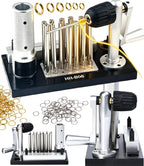 GEMKIT Jump Ring Maker with 20 Mandrels and Cutting Attachment, 2.5-12mm Manual Ring Bender and Coil Winding Tool for Jewelry Making, HH-B06 - main product image